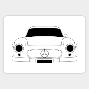 300 SL Black Outline Magnet